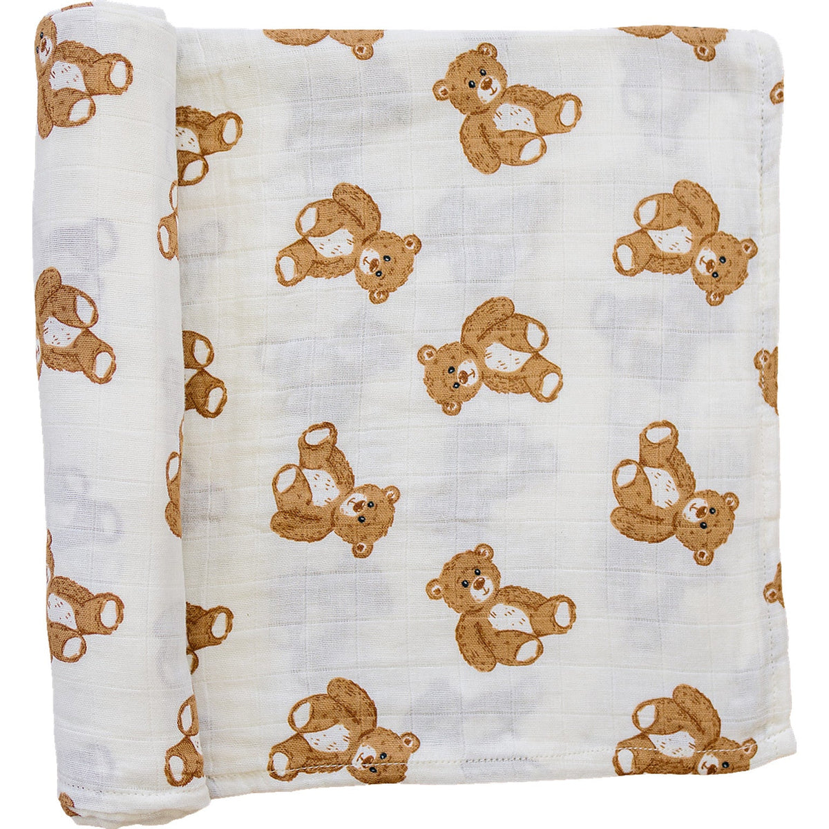 Three Little Tots Teddy Bear Swaddle Blanket