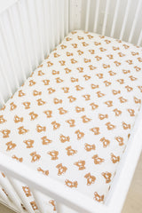 Three Little Tots Teddy Bear Muslin Crib Sheet, additional product photo