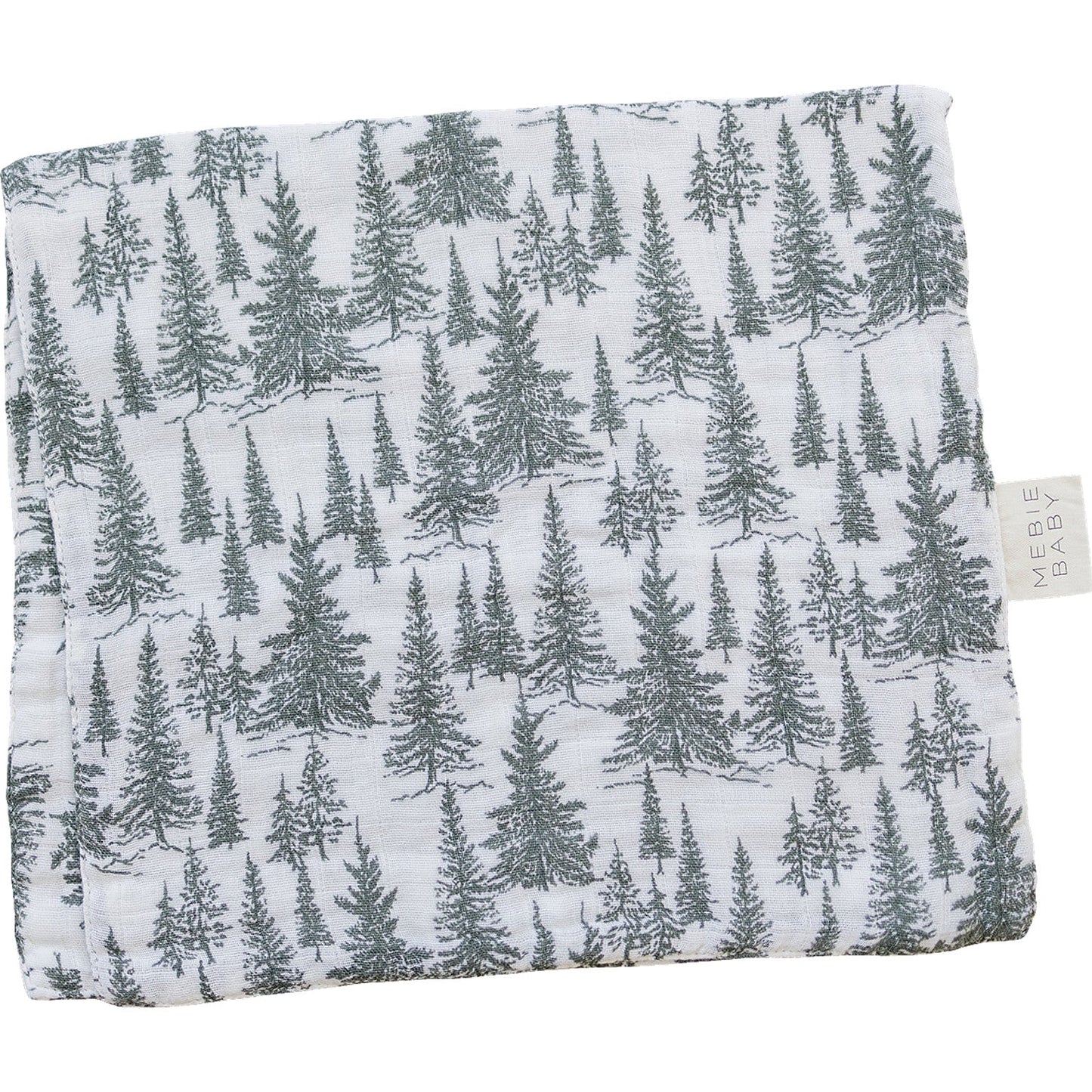 Three Little Tots Forest Muslin Burp Cloth