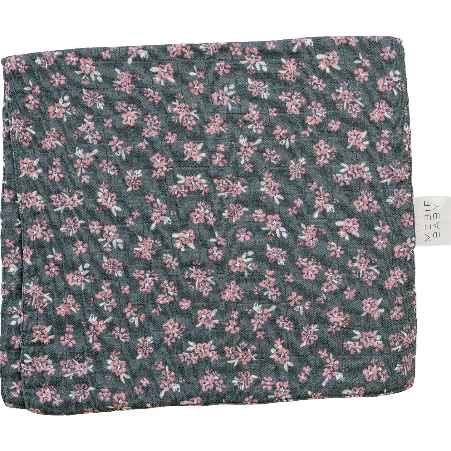 Three Little Tots Olive Bloom Muslin Burp Cloth