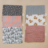 Three Little Tots Teddy Bear Muslin Burp Cloth, alternate angle