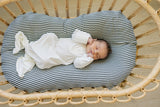Three Little Tots White Bamboo Knot Gown, additional view