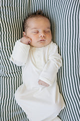 Three Little Tots White Bamboo Knot Gown, alternate angle