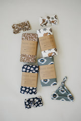 Three Little Tots Outlaw Cowboy Ribbed Bamboo Head Wrap, alternate angle