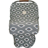 Southwest Aztec Ribbed Bamboo Multi-Use Cove
