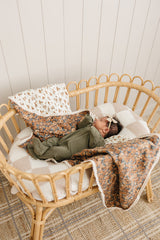 Venetian Floral + Autumn Bloom Lace Muslin Quilt