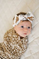 Three Little Tots Outlaw Cowboy Ribbed Bamboo Head Wrap, additional product photo