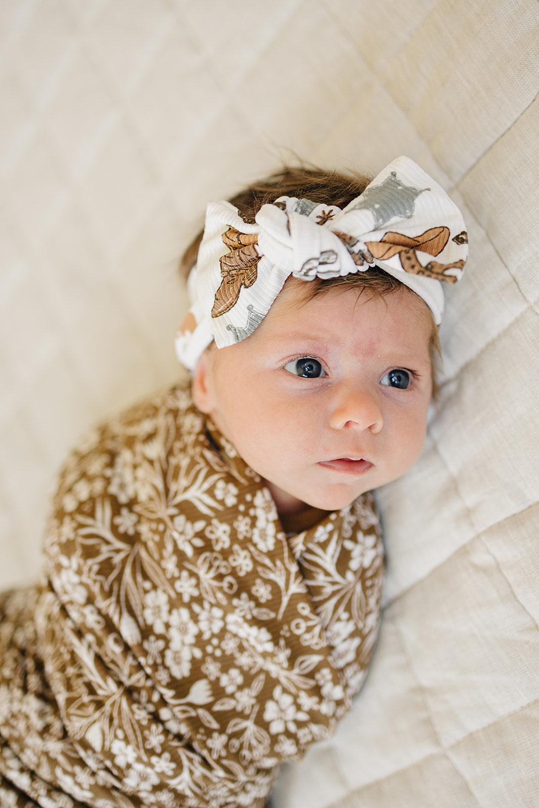 Three Little Tots Outlaw Cowboy Ribbed Bamboo Head Wrap, additional product photo