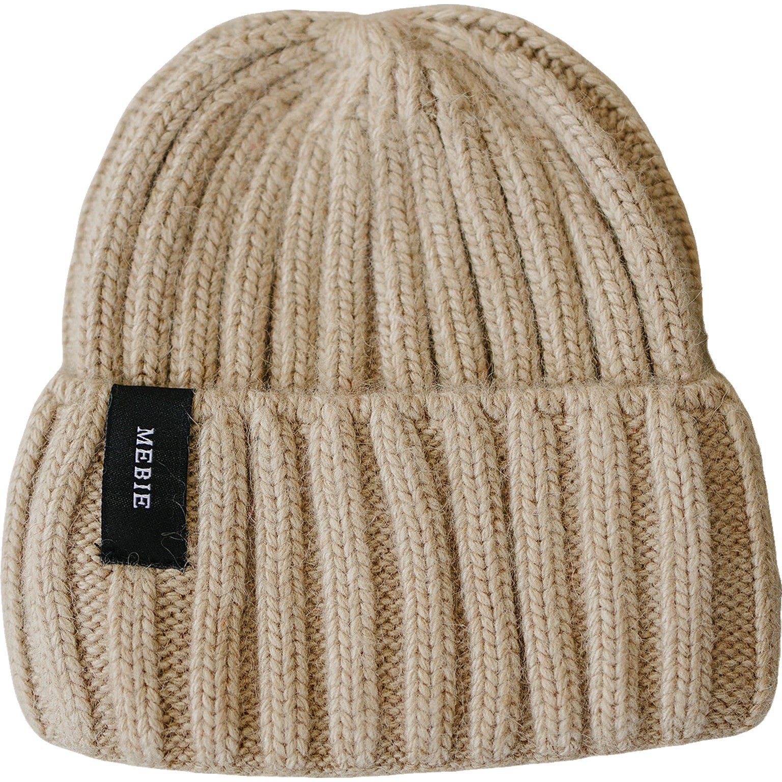 Three Little Tots Tan Chunky Knit Beanie
