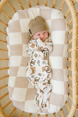 Three Little Tots Outlaw Cowboy Ribbed Bamboo Knot Gown, additional product photo