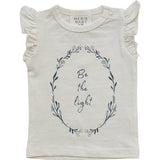 Three Little Tots Be The Light Ruffle Tee