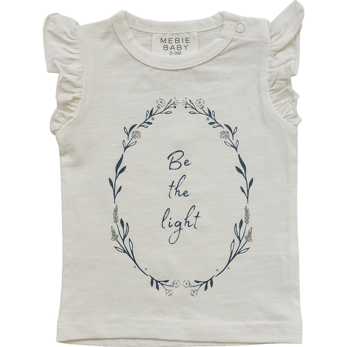 Three Little Tots Be The Light Ruffle Tee