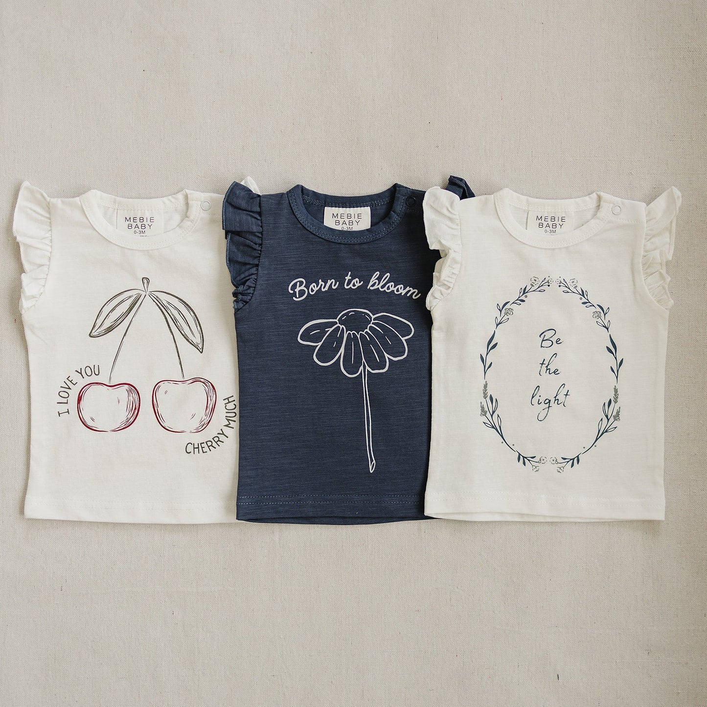 Three Little Tots Born to Bloom Ruffle Tee, supplementary photo