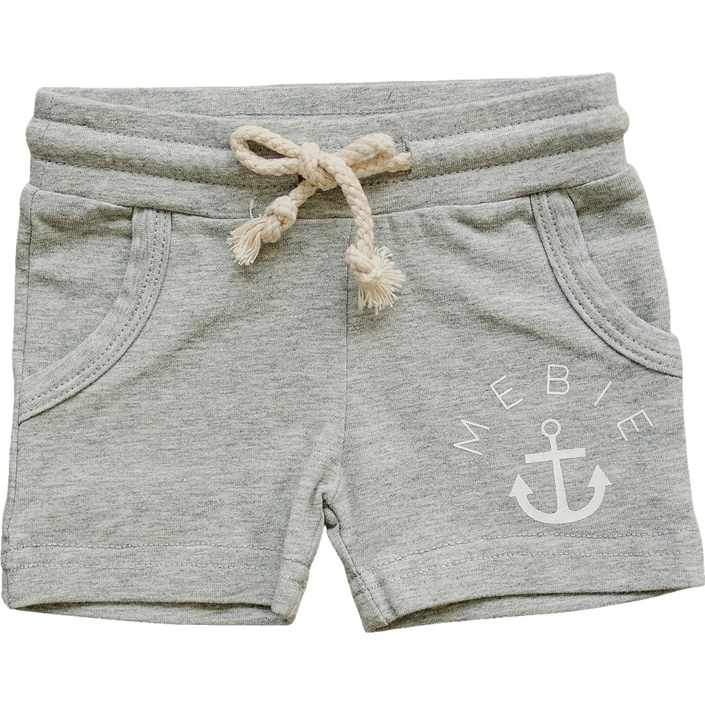 Three Little Tots Grey Anchor Pocket Shorts