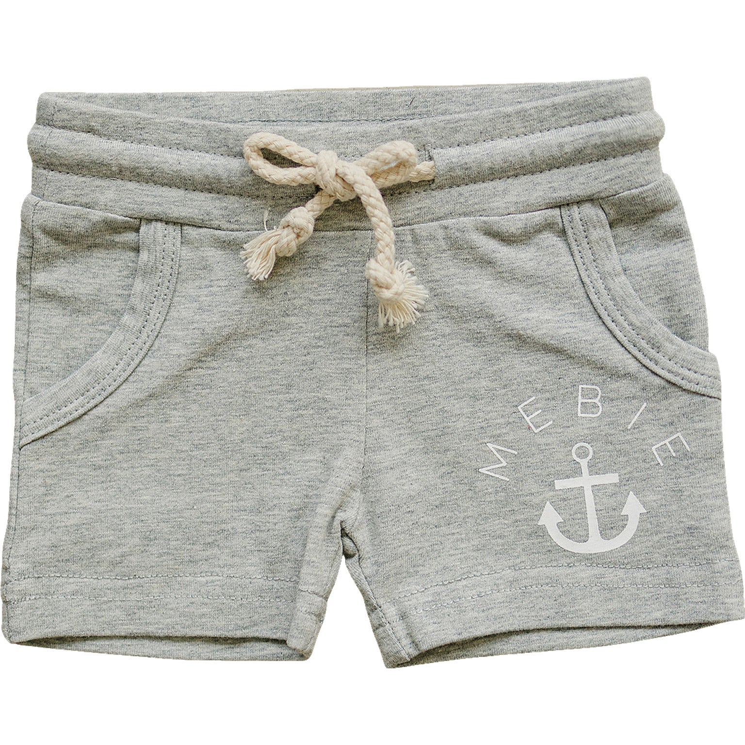 Three Little Tots Grey Anchor Pocket Shorts