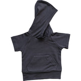 Three Little Tots Slate Hooded Tee