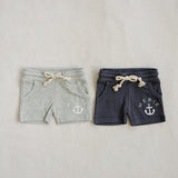 Three Little Tots Grey Anchor Pocket Shorts, extra product detail