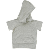Three Little Tots Heather Grey Hooded Tee