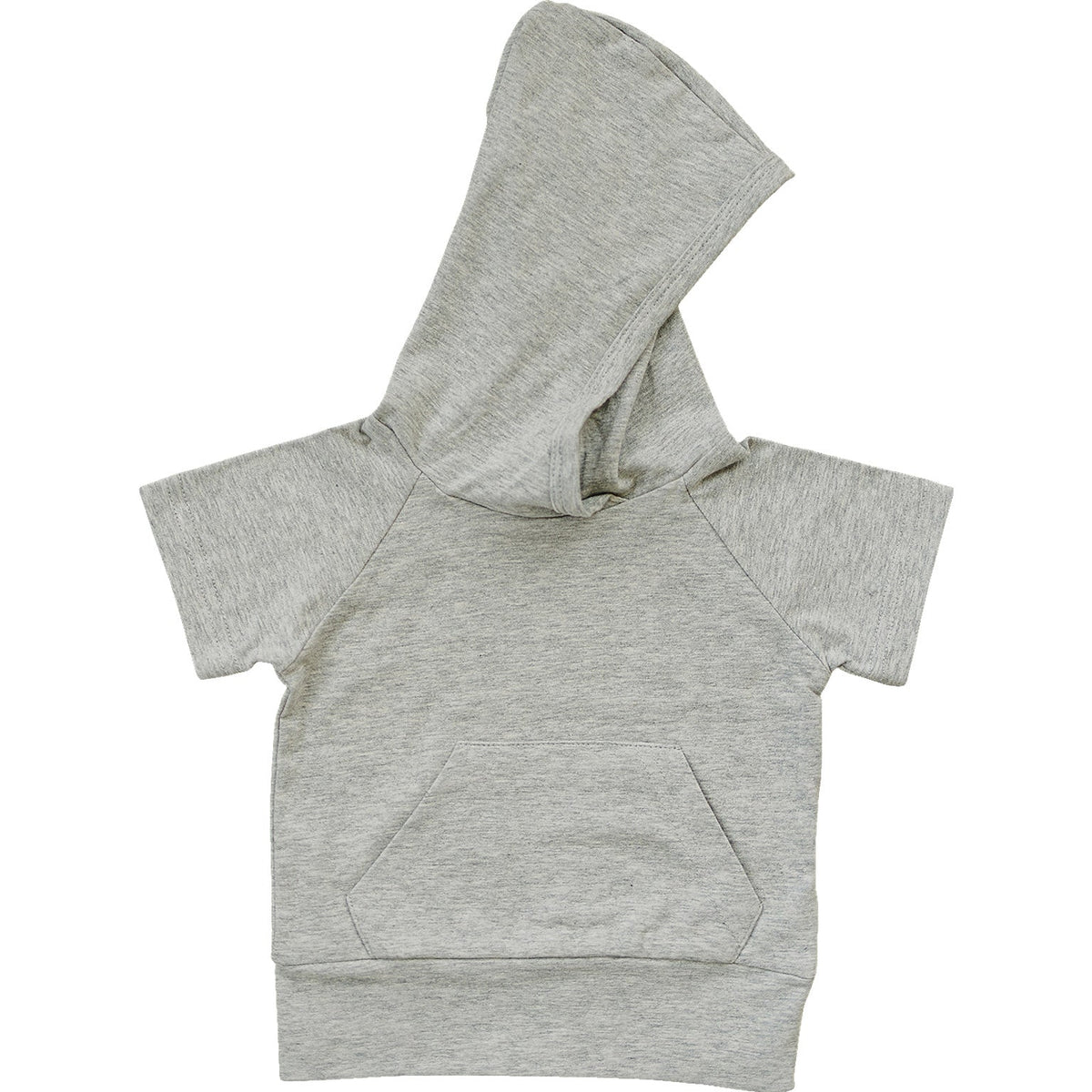 Three Little Tots Heather Grey Hooded Tee