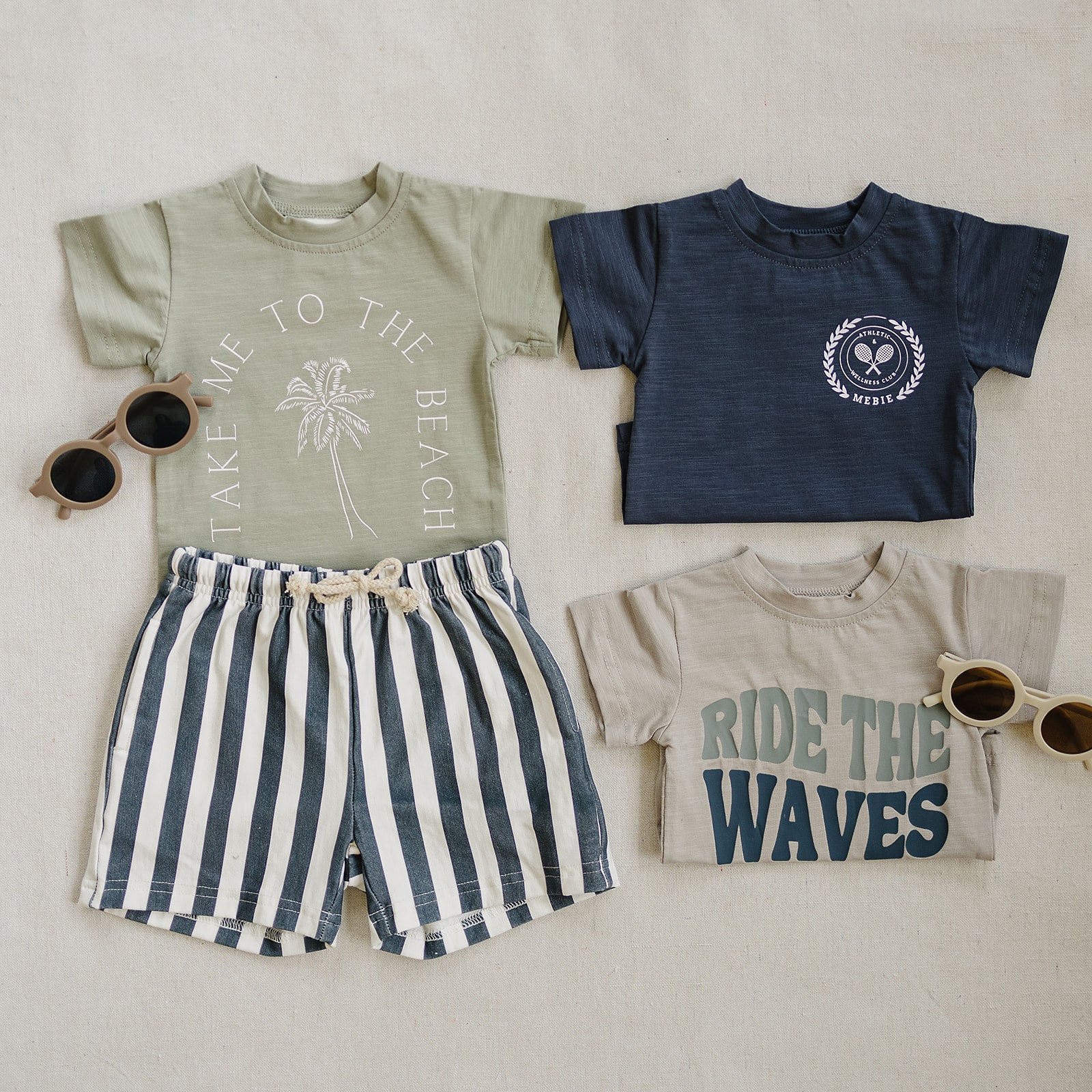 Three Little Tots Take Me To The Beach Tee, additional view
