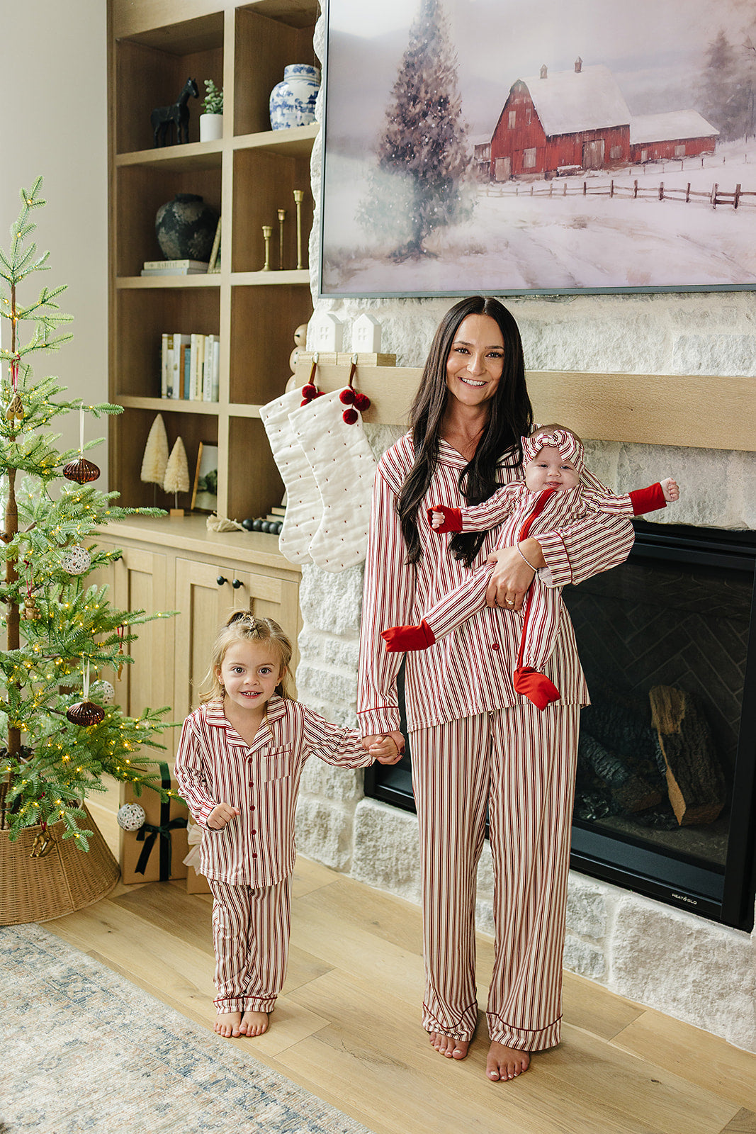 Adult Red Stripes Lounge Set