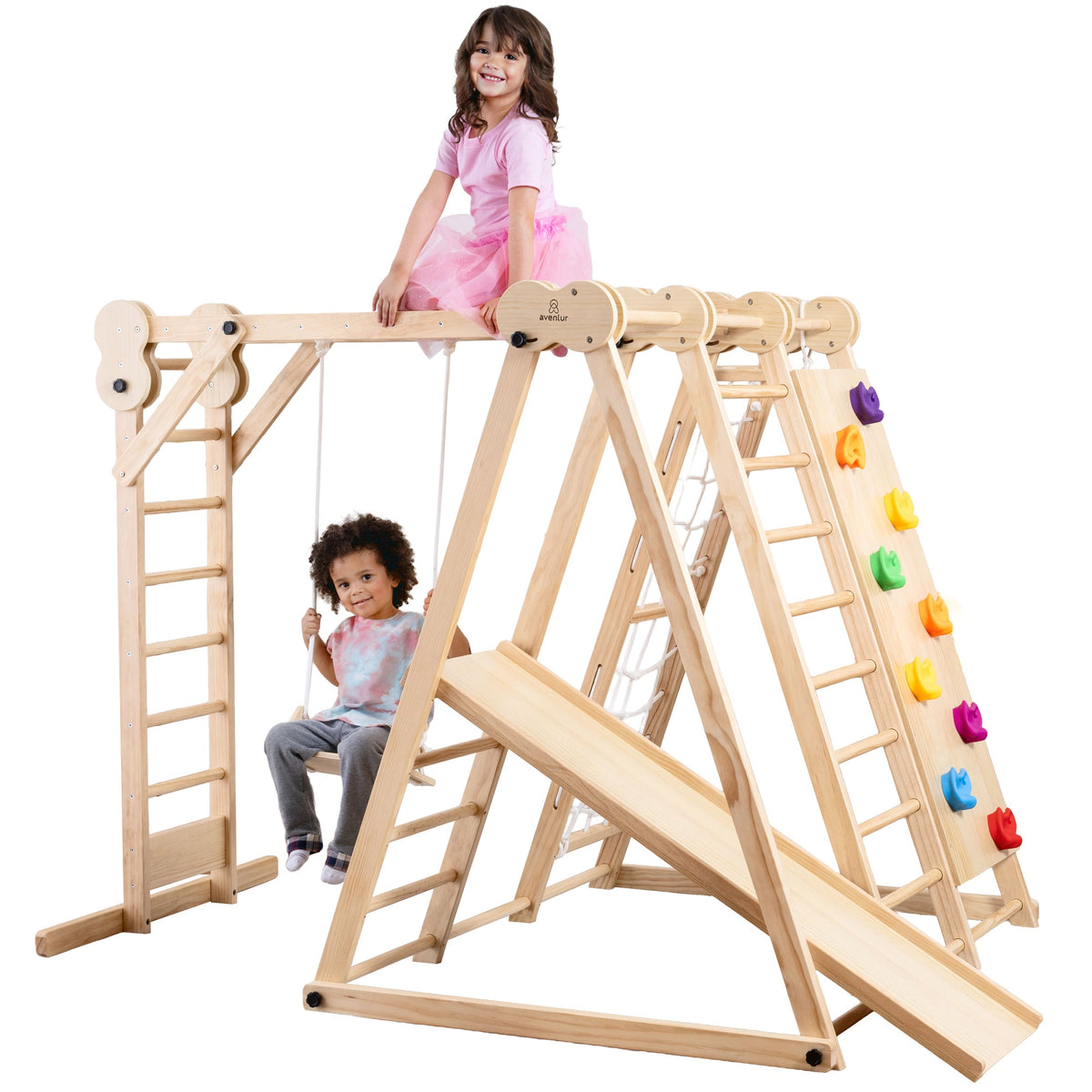Three Little Tots Chestnut Foldable Jungle Gym, fifth additional photo