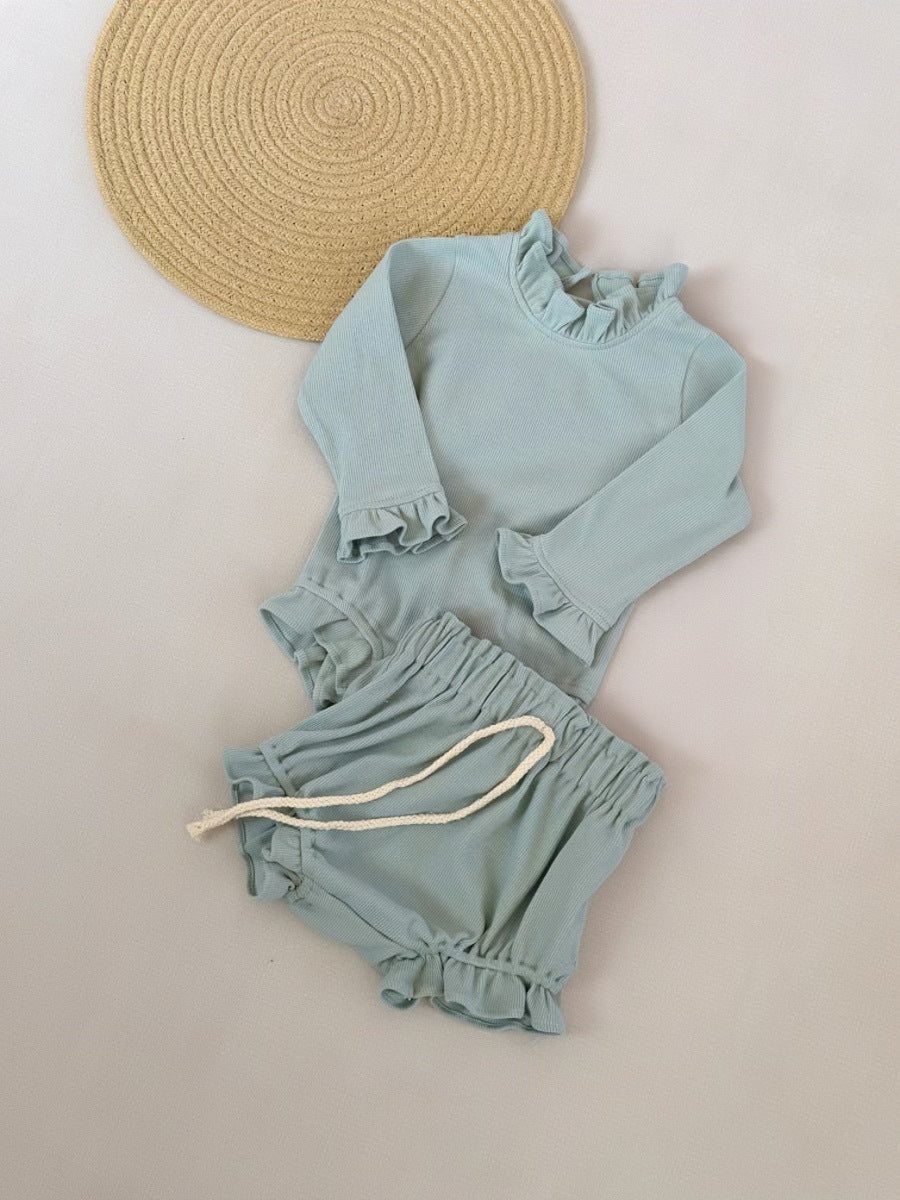 Little Girl Frilly Top and Bottom Set