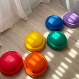 Three Little Tots Rainbow River Crossing Stone Children's Balance Training Puzzle Toy