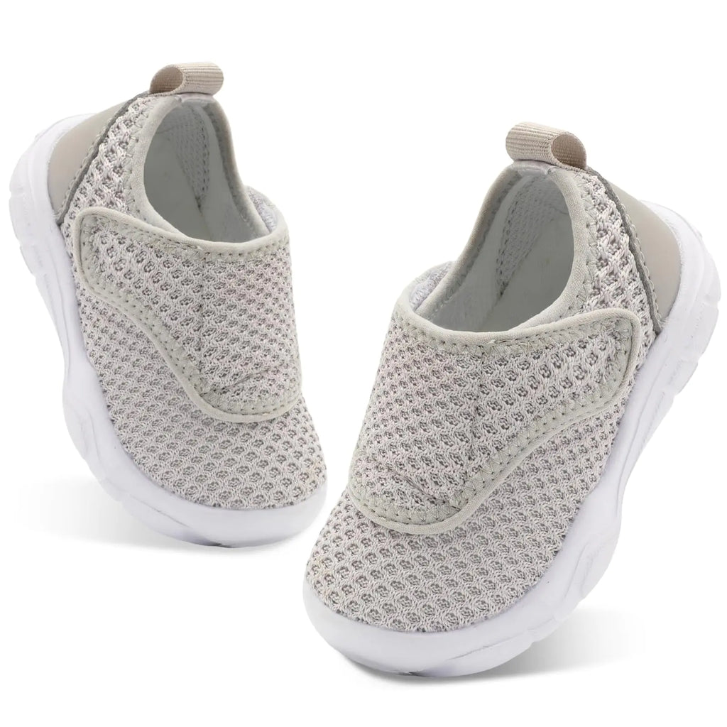 BARERUN Girls Sneakers Kids Sneakers-Toddler Sneakers-Toddler Tennis Shoes-Toddler First Shoes-Toddler Running Shoes-Toddler Walking Shoes Grey Toddler-Size 8 - # GIAA71310010