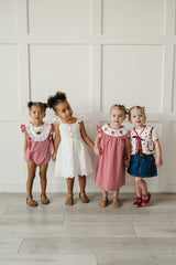 Three Little Tots White Eyelet Dress, another angle