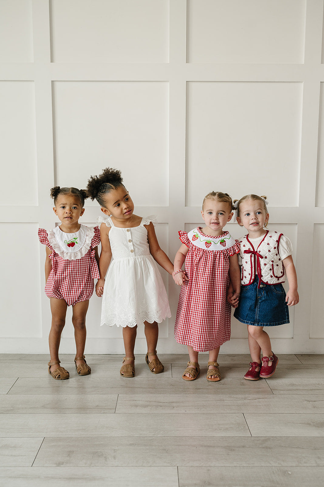 Three Little Tots White Eyelet Dress, another angle