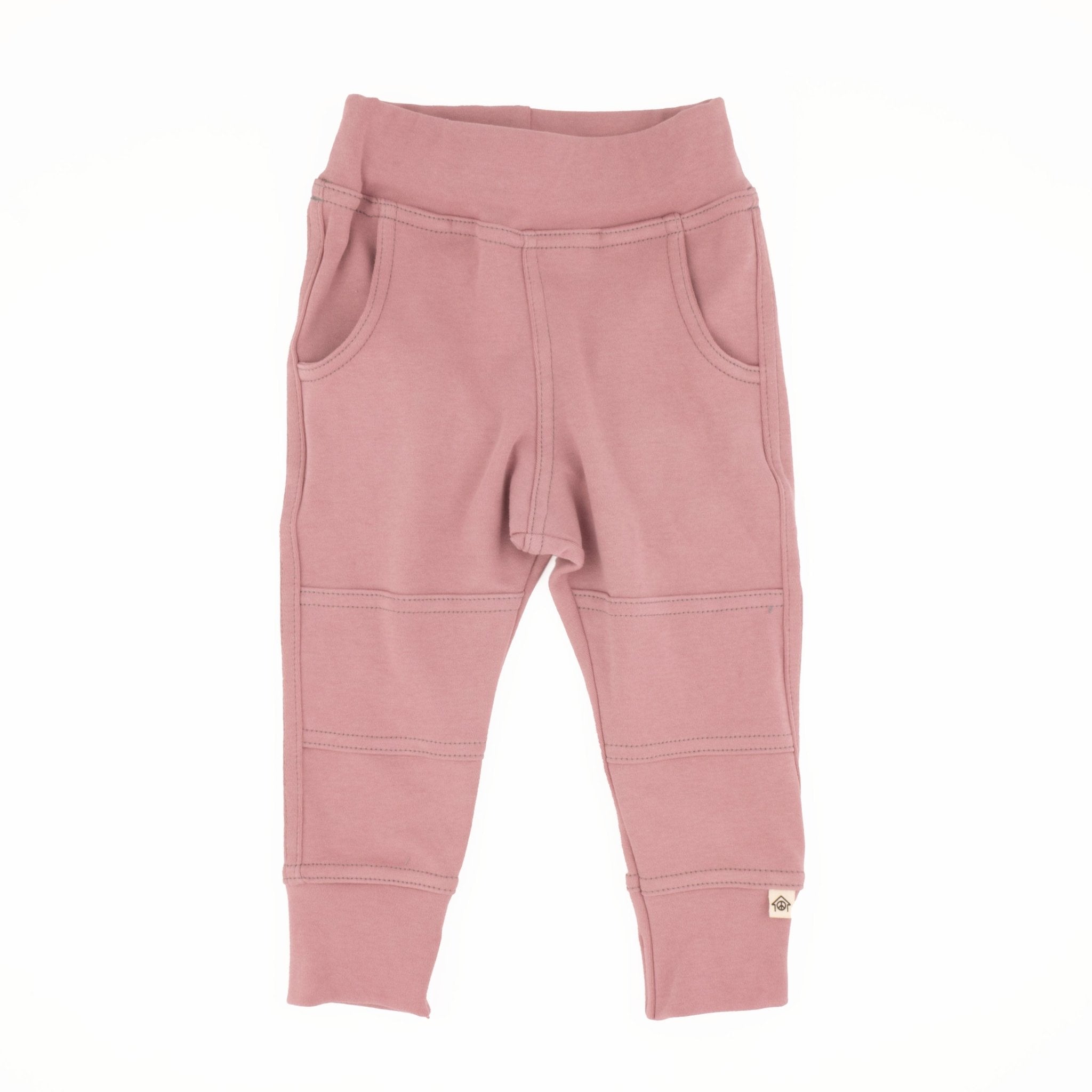 Three Little Tots Toddler Simple Joggers, in Woodrose