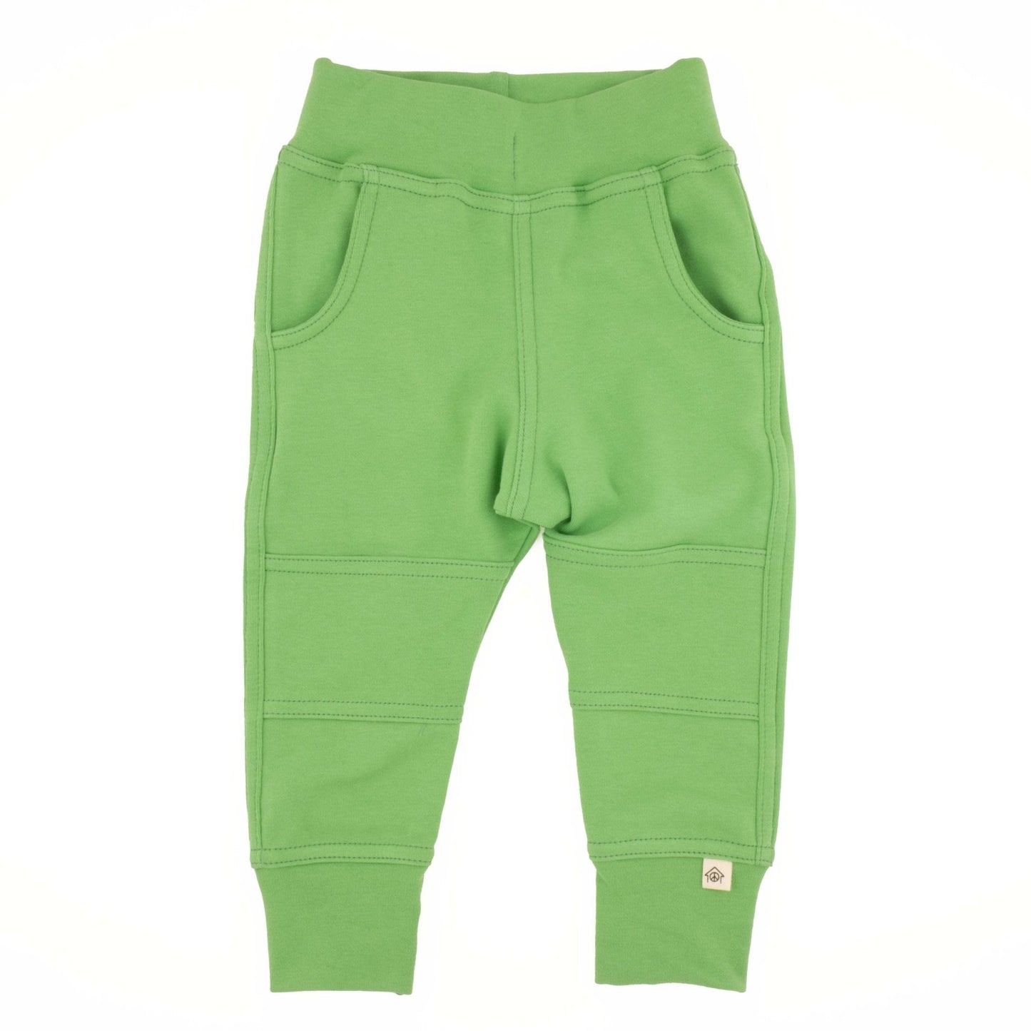 Three Little Tots Big Kid Simple Joggers, in Grass
