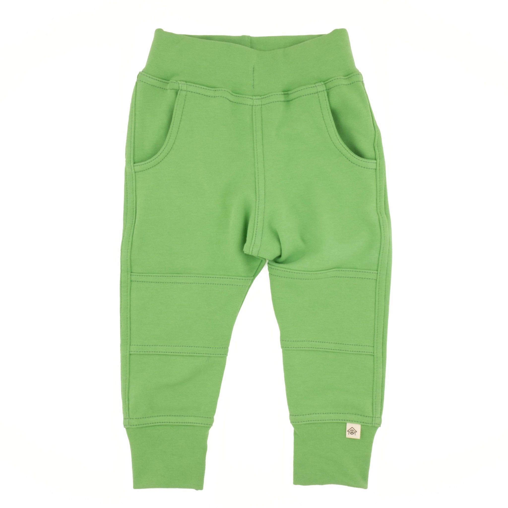 Three Little Tots Big Kid Simple Joggers, in Grass