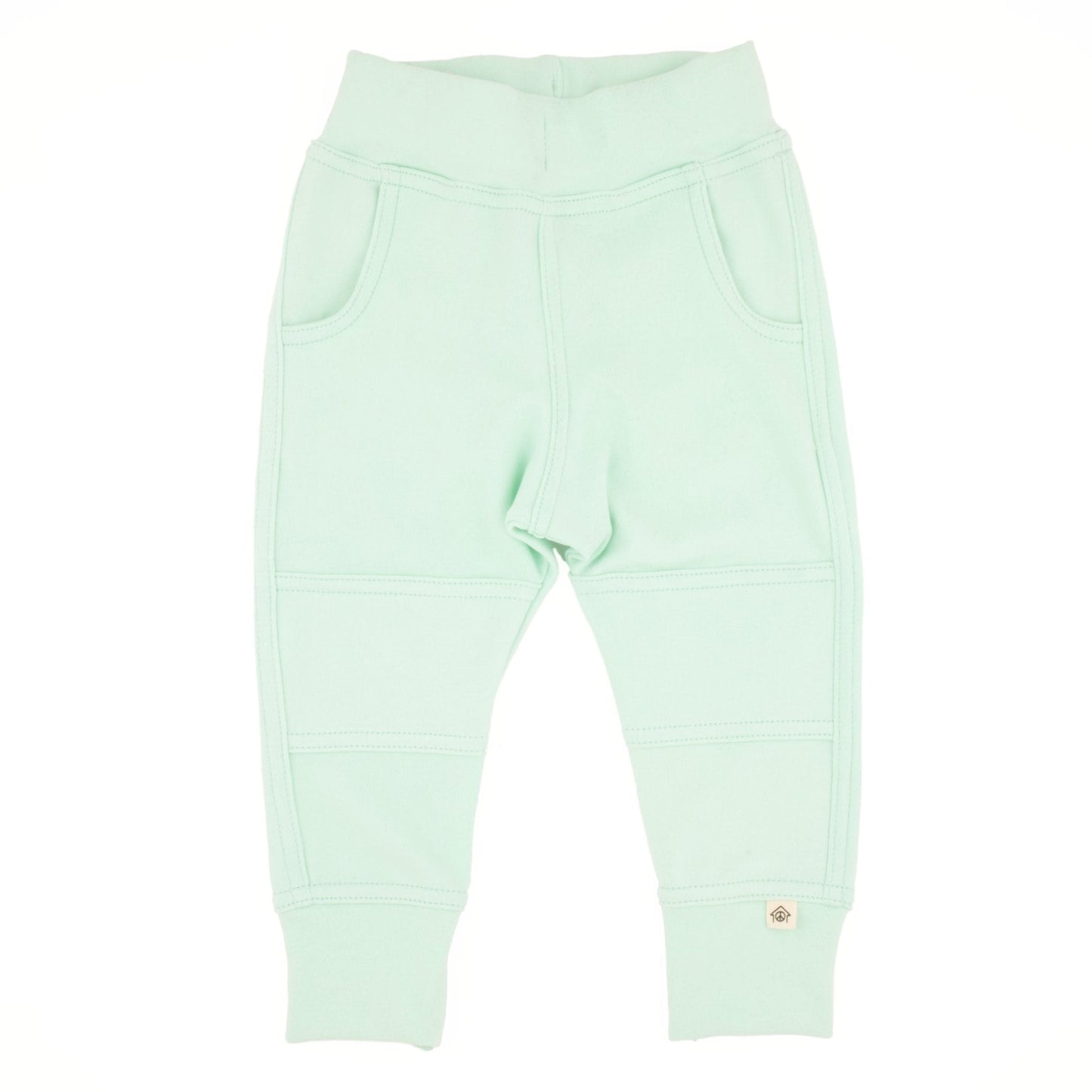 Three Little Tots Big Kid Simple Joggers, in Seafoam