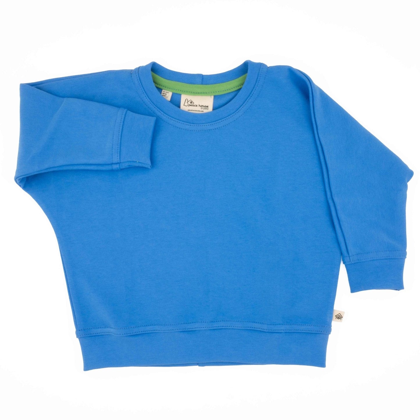 Three Little Tots Baby Simple Sweatshirt, in True Blue