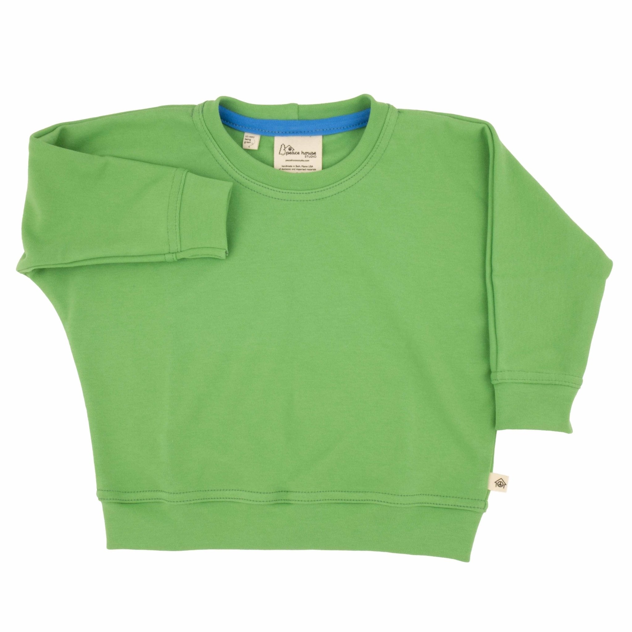 Three Little Tots Baby Simple Sweatshirt, in Grass