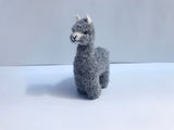 Three Little Tots Alpacadorable Hand Made Baby Alpaca Ornaments, in Grey