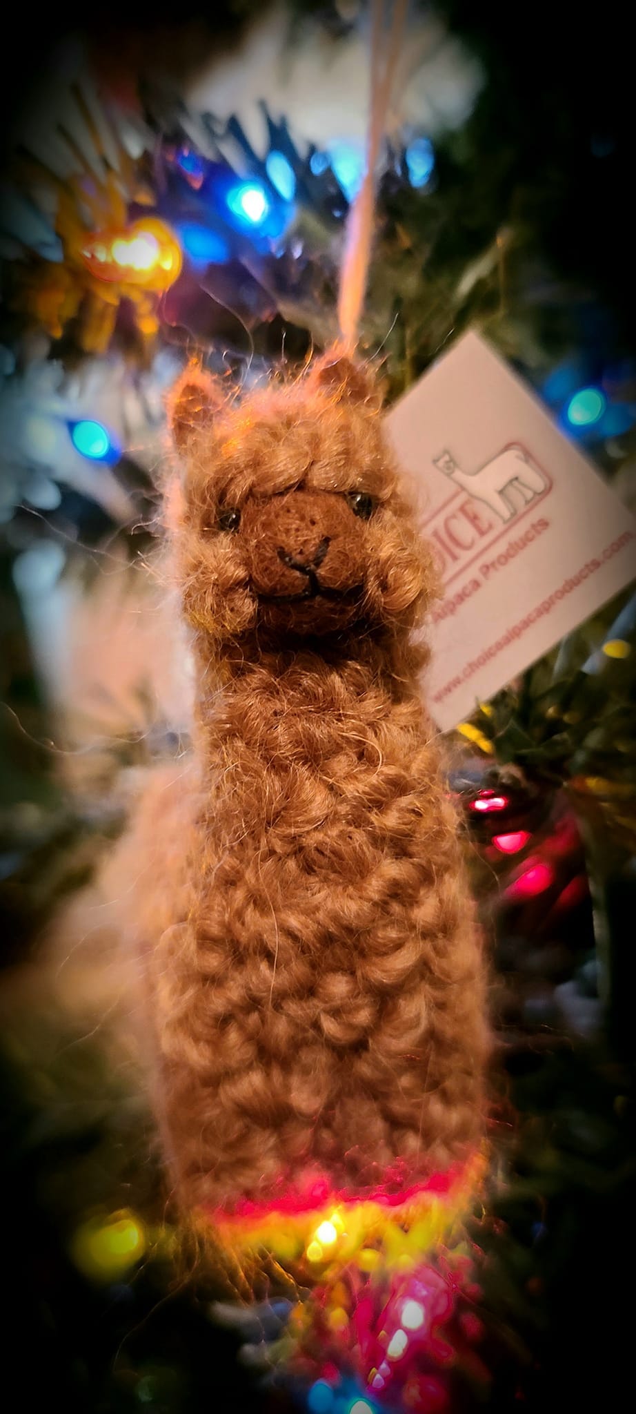 Three Little Tots Alpacadorable Hand Made Baby Alpaca Ornaments, sixth additional photo