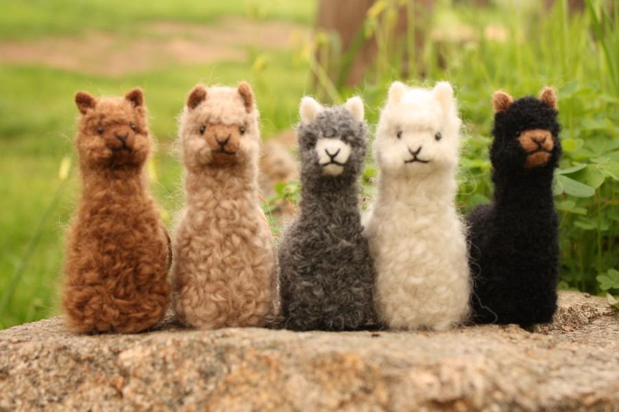 Three Little Tots Alpacadorable Hand Made Baby Alpaca Ornaments