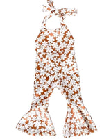 Andi Pleated Bell Bottom Jumpsuit - Flower Child