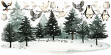 Arctic Animal Friends - Fabric Nursery Wall Art Decals