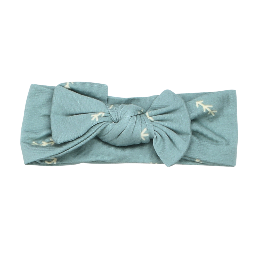 Arrow Blue Knotted Bow