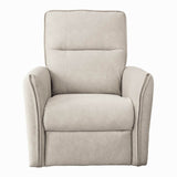 Ashcroft Asheville Cream Suede Nursery Recliner Chair