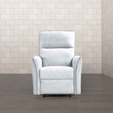 Ashcroft Asheville Grey Suede Recliner Chair