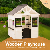 White Garden Outdoor Kids Playhouse