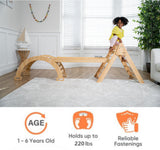 Three Little Tots Hazel Pikler Triangle Slide and Rocker Set, supplementary photo