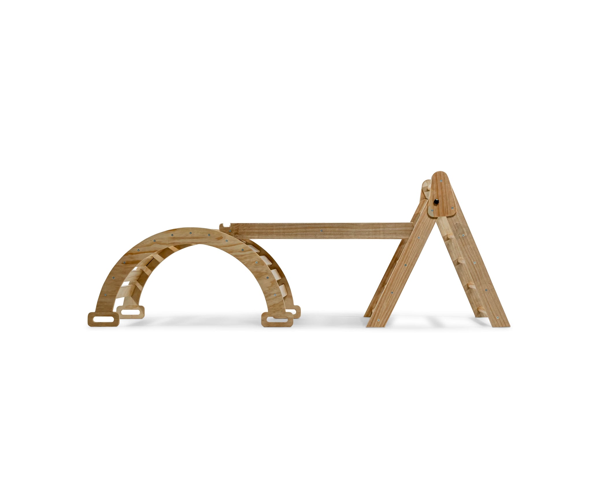 Three Little Tots Hazel Pikler Triangle Slide and Rocker Set, third additional photo