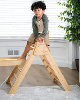 Three Little Tots Hazel Pikler Triangle Slide and Rocker Set, another angle