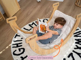 Three Little Tots Hazel Pikler Triangle Slide and Rocker Set, additional product photo